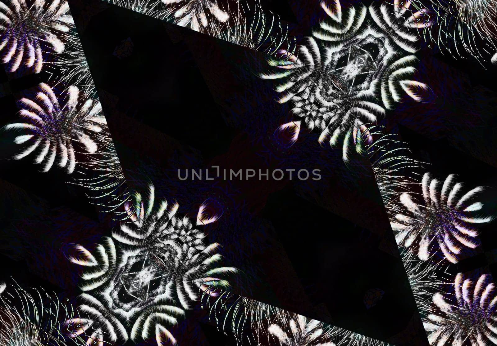 Ethnic pattern. Abstract kaleidoscope fabric design texture