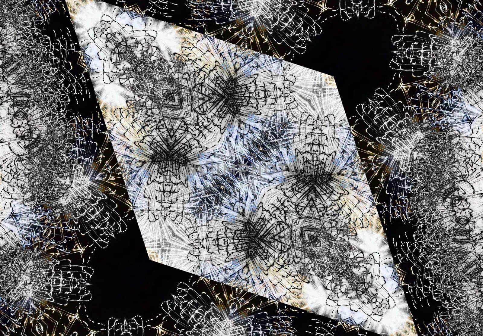 Ethnic pattern. Abstract kaleidoscope fabric design texture