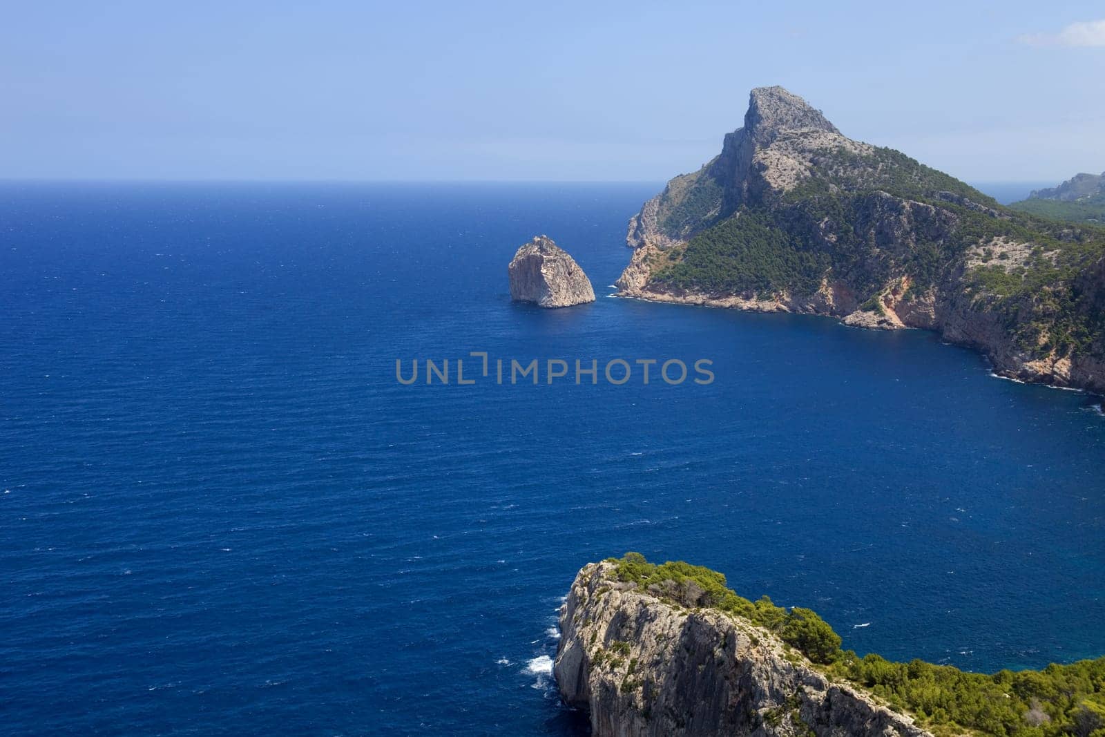 Cape formentor in the coast of mallorca, spain