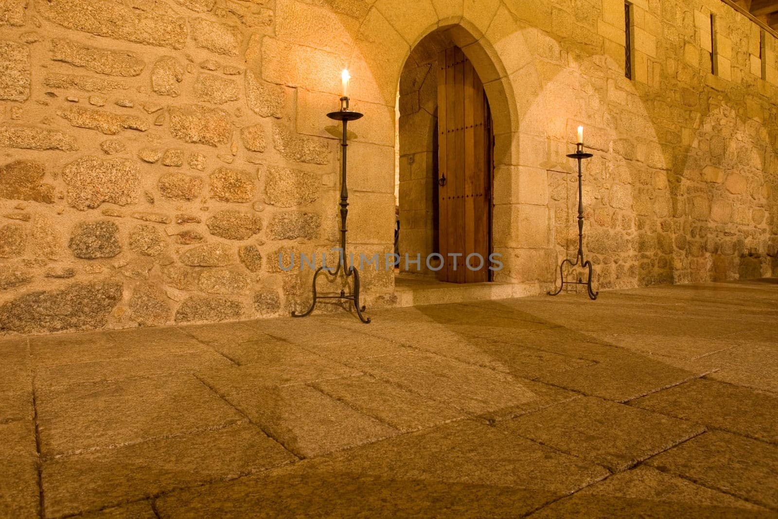 Interior view of Palace of Duques de Braganca, in Guimaraes, Portugal, north of the country. European Capital of Culture 2012