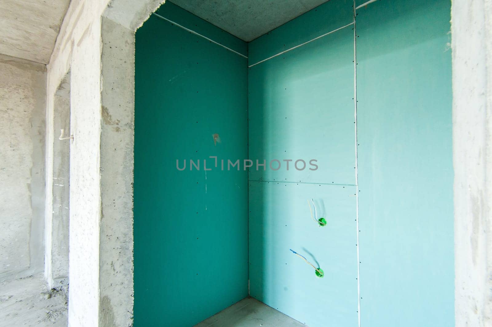 Russia, Moscow- May 05, 2018: interior room apartment. self-finish rough repair