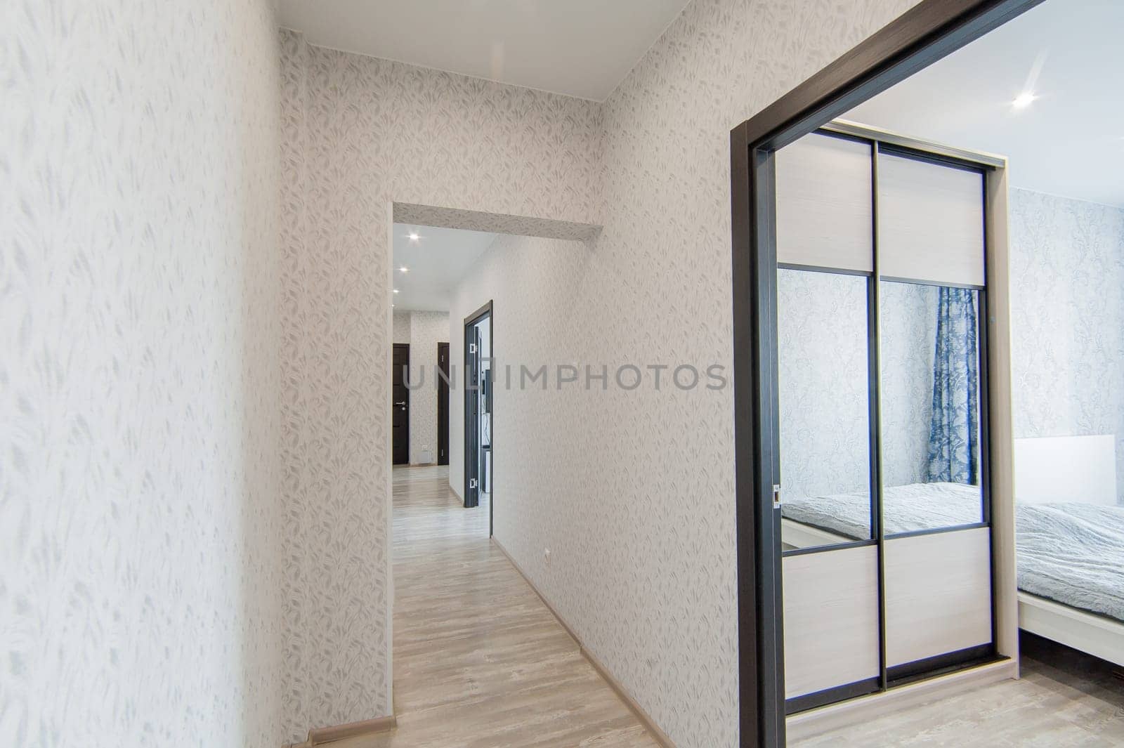 Russia, Moscow- May 07, 2018: interior room apartment. standard repair decoration in hostel