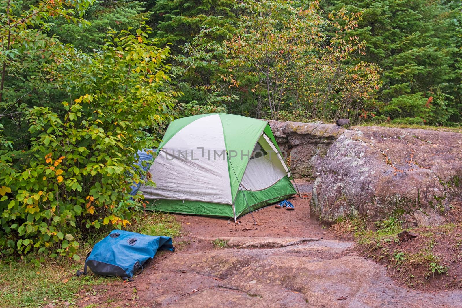 Tenting Amongst the Trees and Rocks in the Boundary Waters in Minnesota