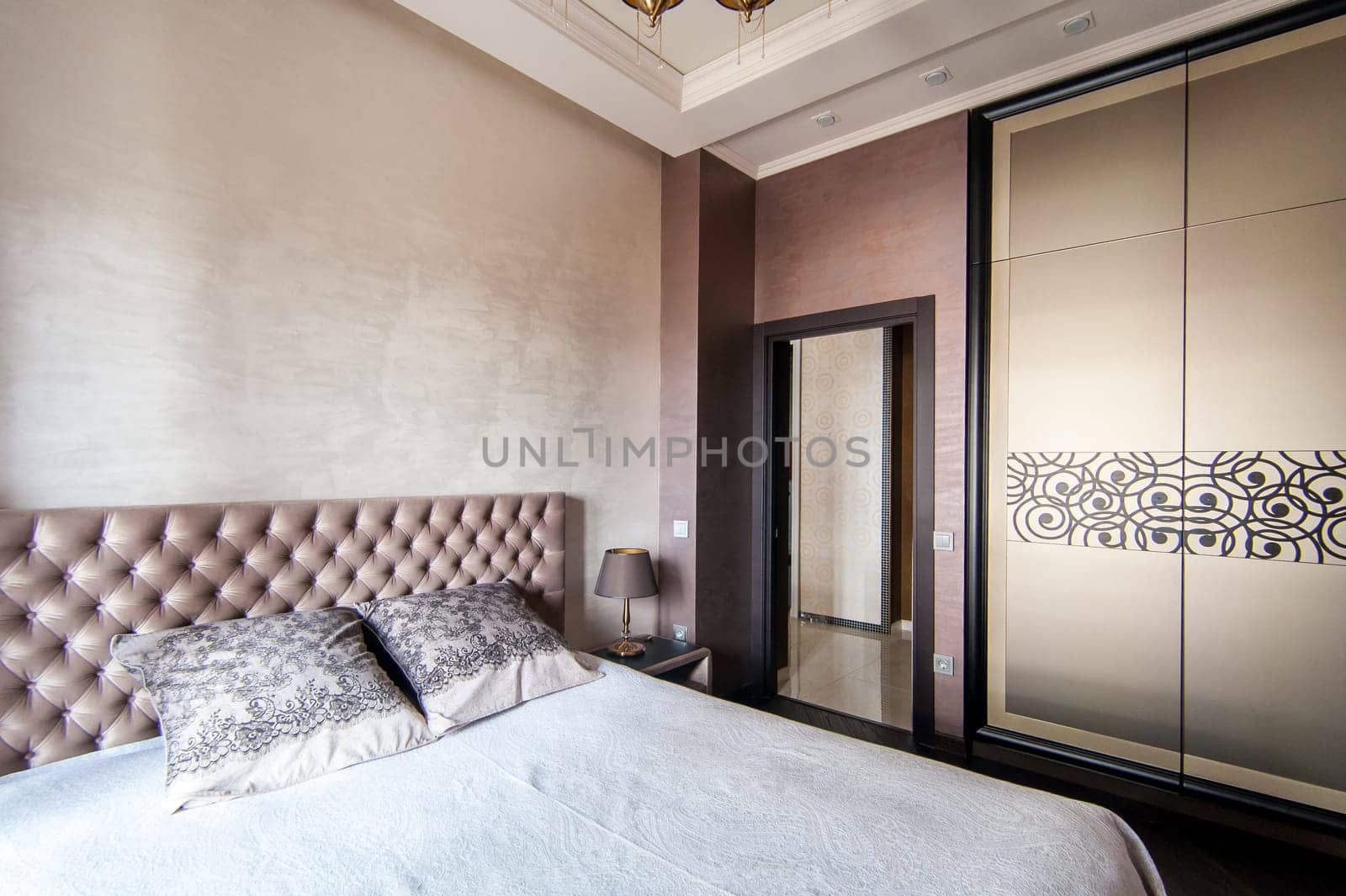 Russia, Moscow- May 12, 2018: interior room apartment. standard repair decoration in hostel