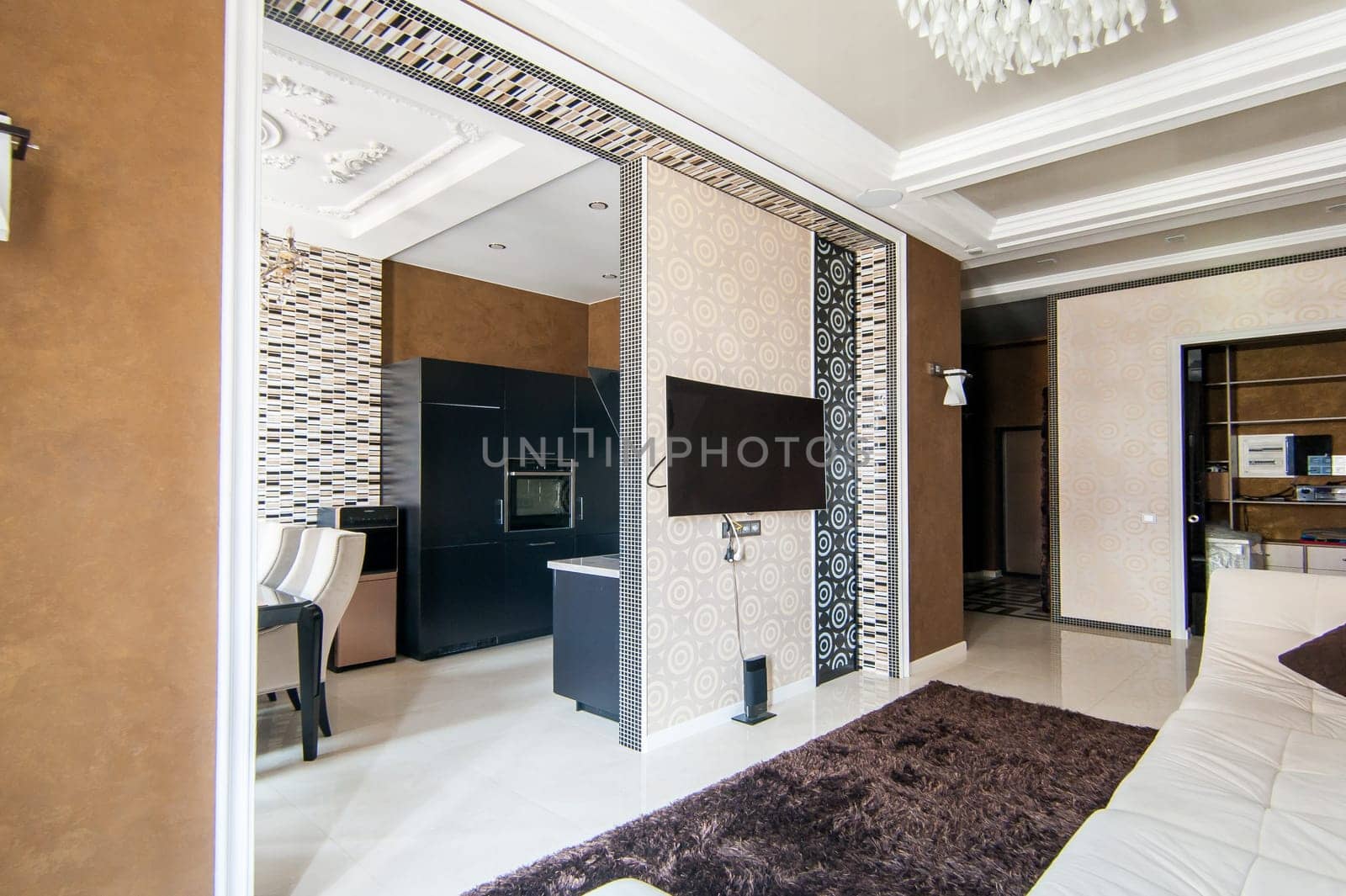 Russia, Moscow- May 12, 2018: interior room apartment. standard repair decoration in hostel