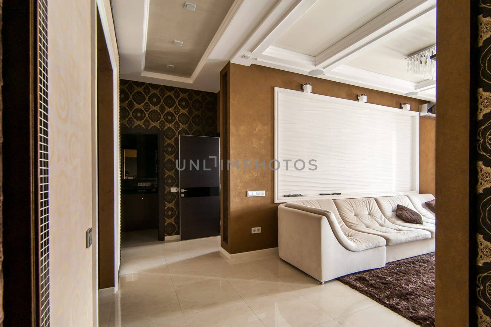 Russia, Moscow- May 12, 2018: interior room apartment. standard repair decoration in hostel