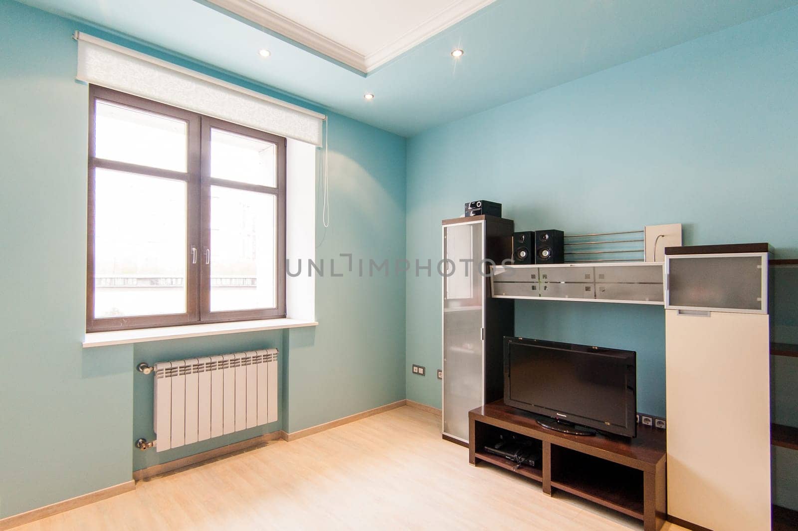 Russia, Moscow- May 12, 2018: interior room apartment. standard repair decoration in hostel