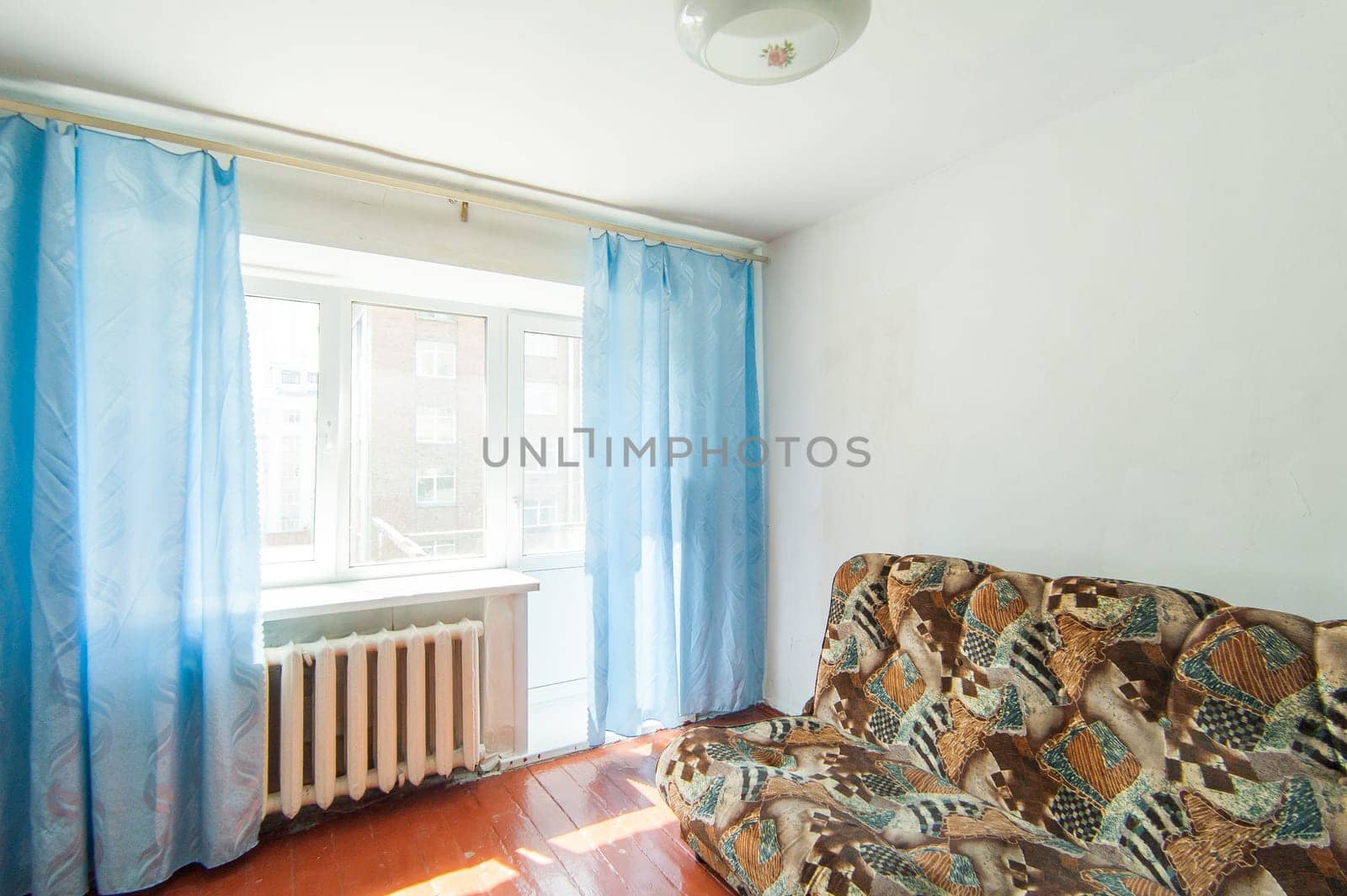 Russia, Moscow- May 14, 2018: interior room apartment. standard repair decoration in hostel