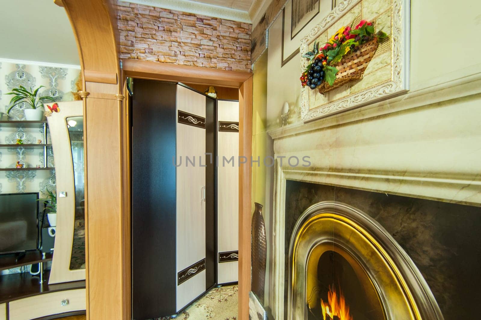 Russia, Moscow- May 14, 2018: interior room apartment. standard repair decoration in hostel