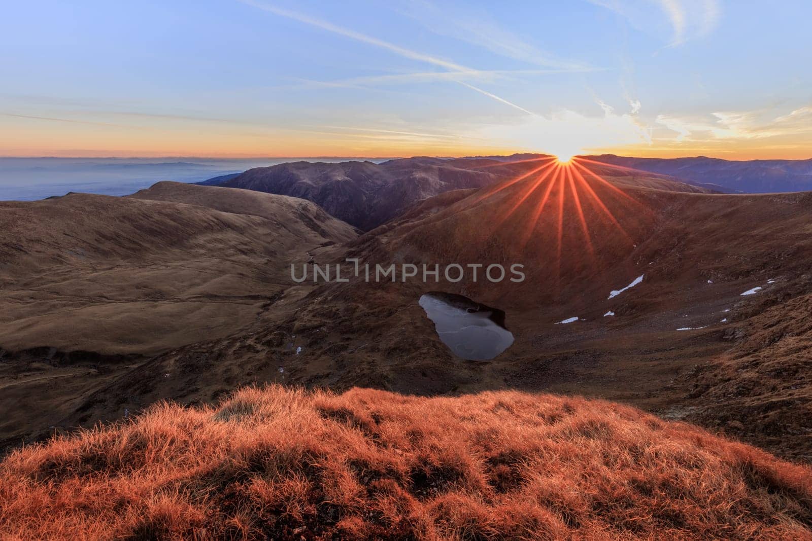 Urlea lake in Fagaras Mountains