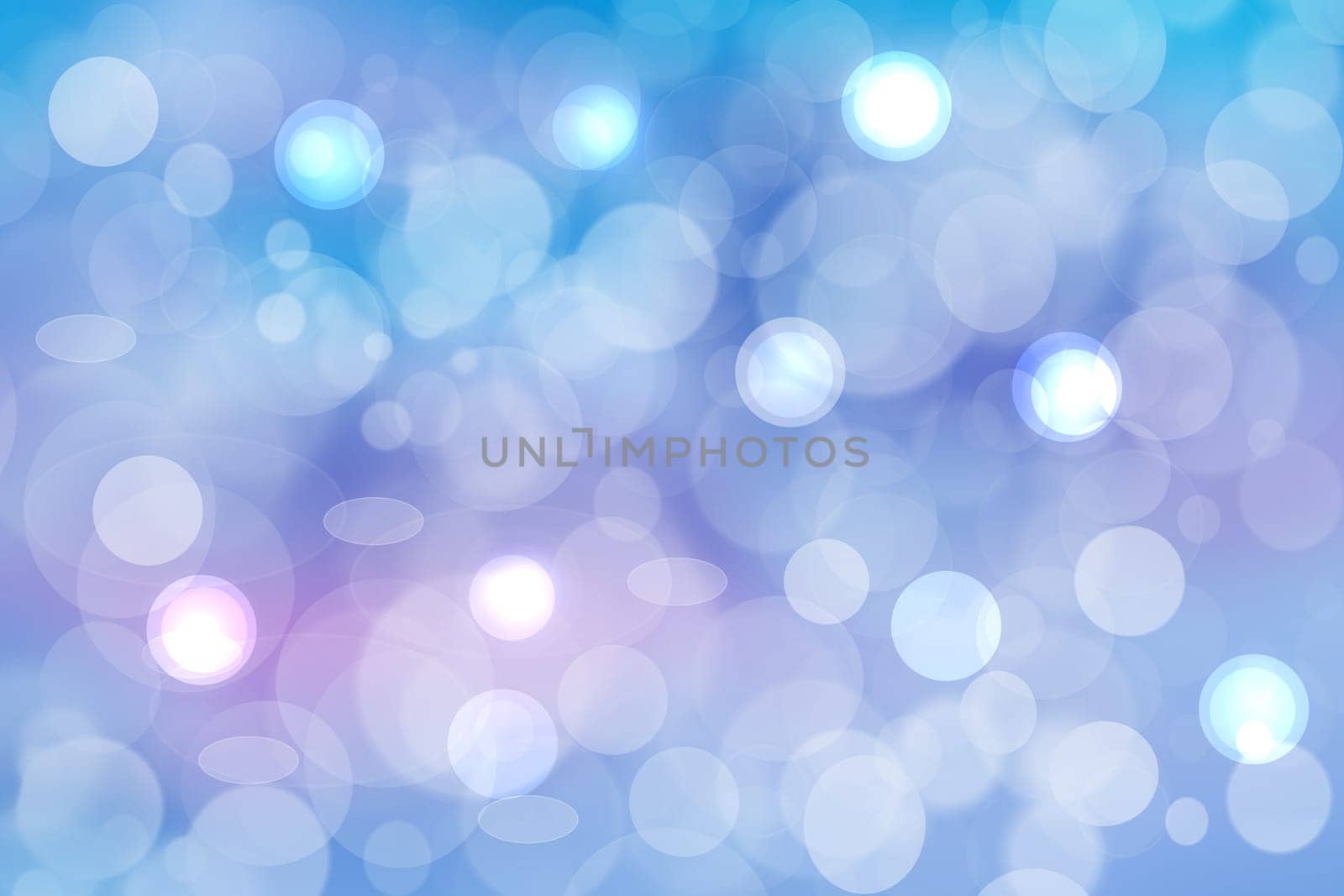 Abstract blurred vivid spring summer light delicate pastel blue pink bokeh background texture with bright soft color circles and bokeh lights. Card concept. Beautiful backdrop illustration.
