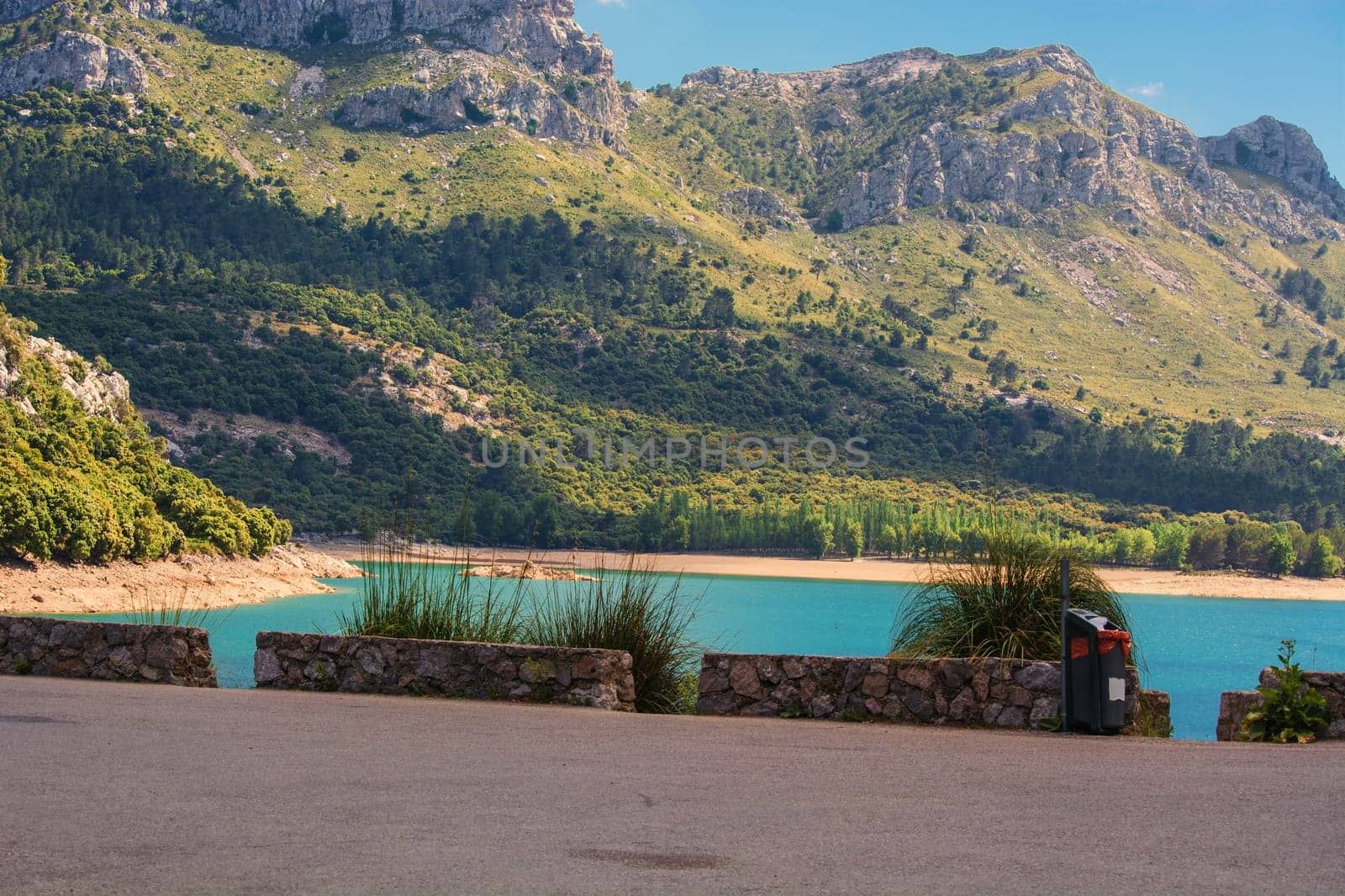 The artificial-scale Cuber reservoir in the Sierra de Tramuntana, Mallorca, Spain.