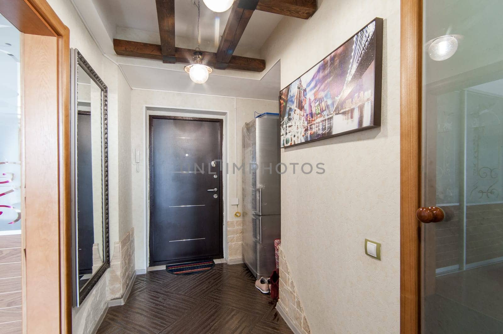 Russia, Moscow- May 16, 2019: interior room apartment. standard repair decoration in hostel
