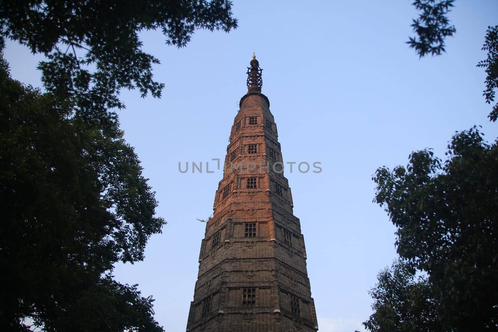 Lingyin obelisk on West Lake in China