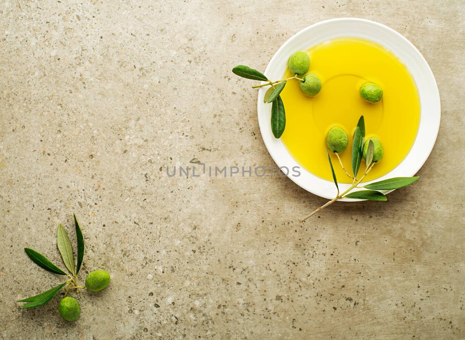 Healthy olive oil with olives ingredients close up. Healthy concept
