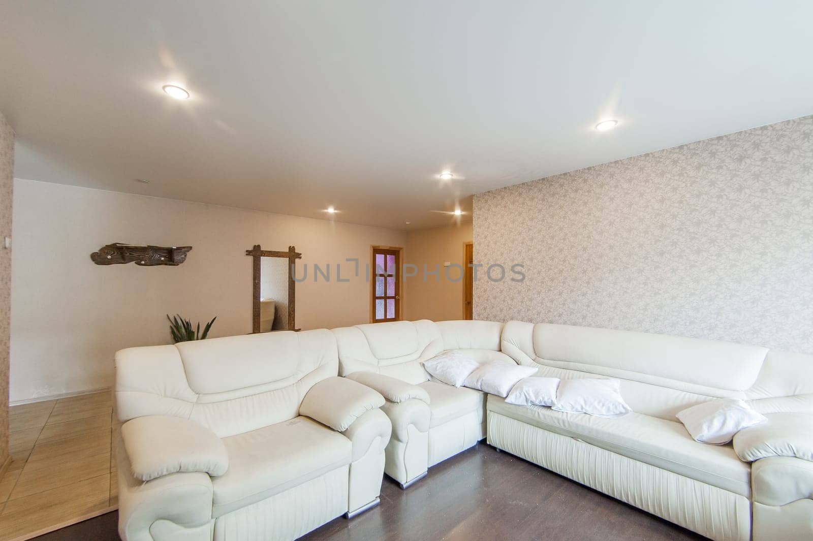 Russia, Moscow- May 17, 2019: interior room apartment. standard repair decoration in hostel
