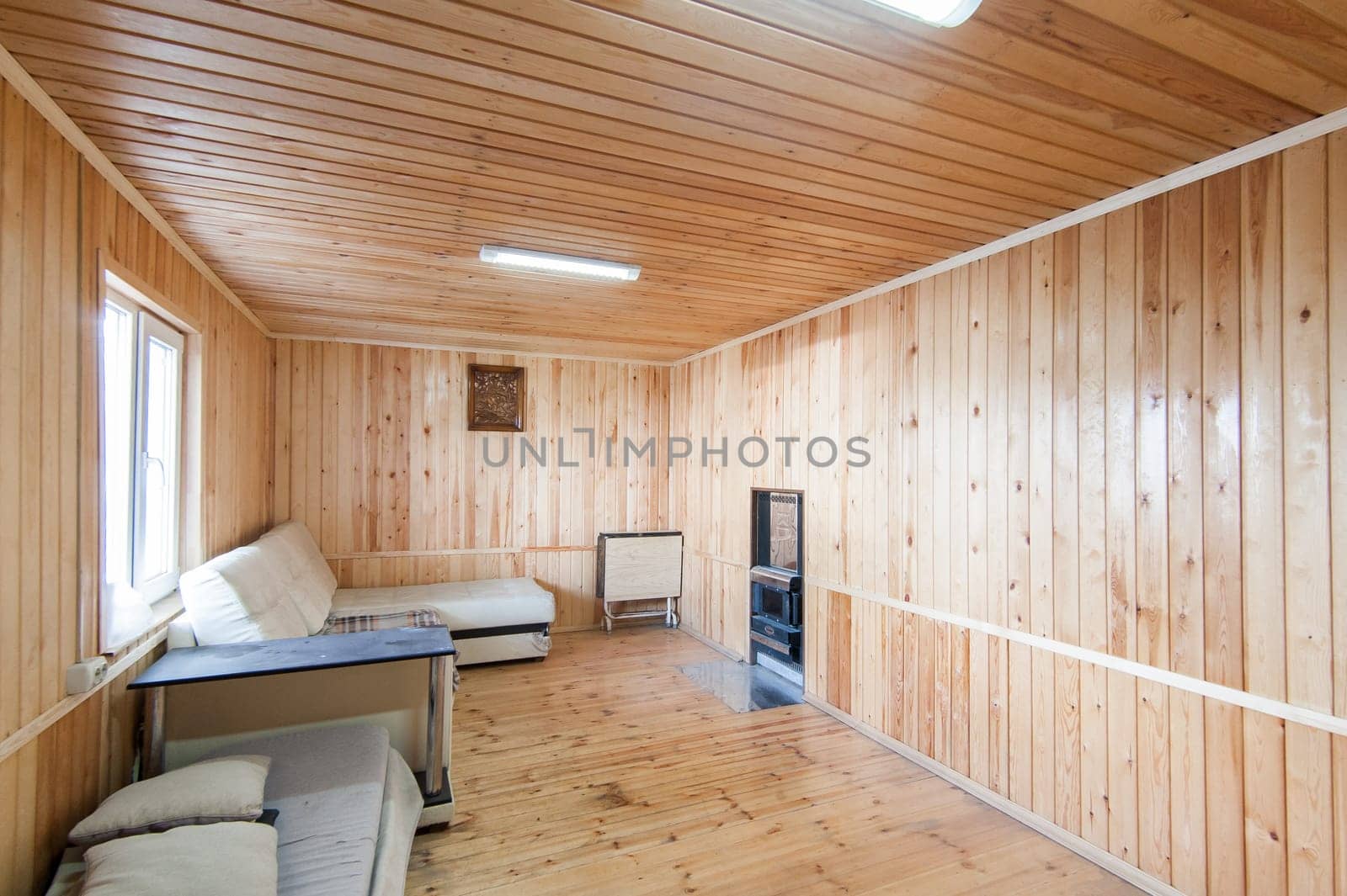 Russia, Moscow- May 17, 2019: interior room apartment. bathhouse, sauna