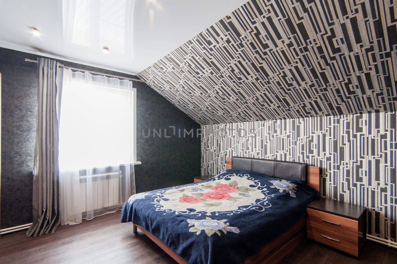 Russia, Moscow- May 17, 2019: interior room apartment. standard repair decoration in hostel