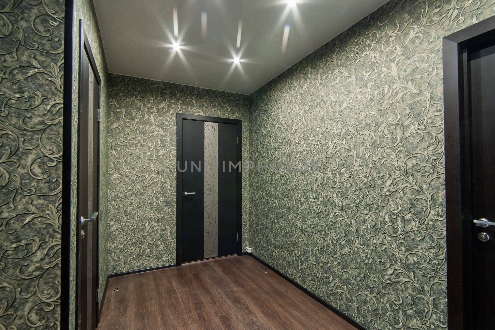 Russia, Moscow- May 17, 2019: interior room apartment. standard repair decoration in hostel