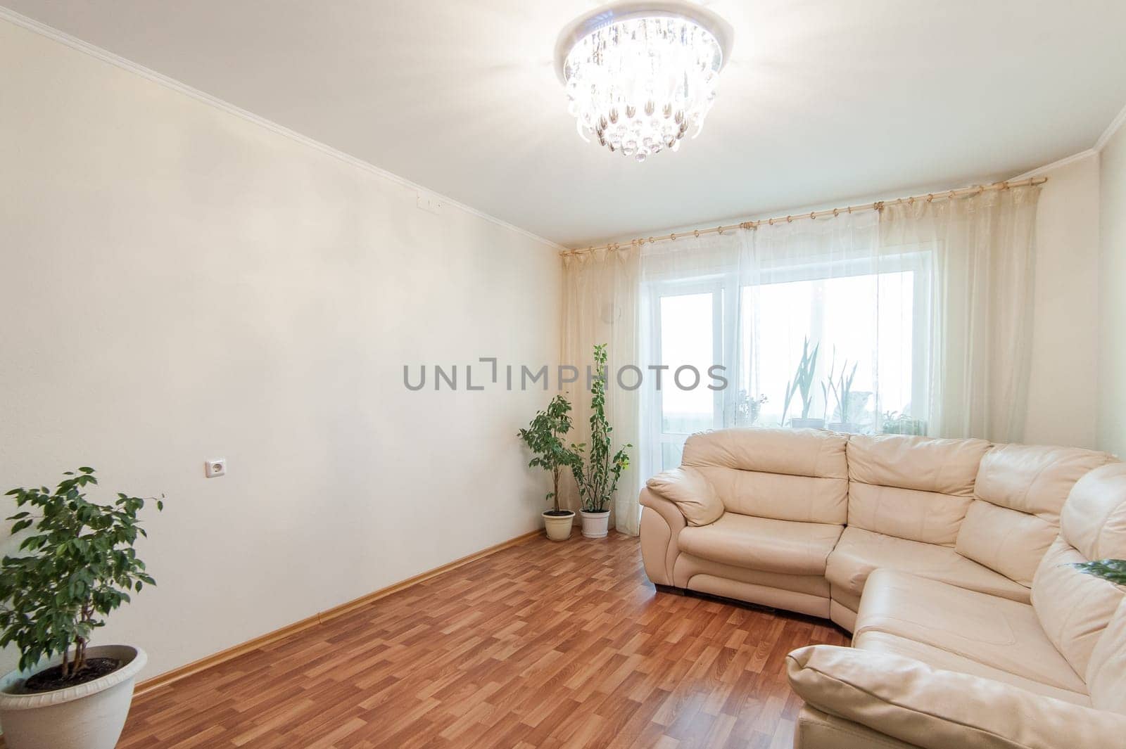 Russia, Moscow- May 17, 2019: interior room apartment. standard repair decoration in hostel