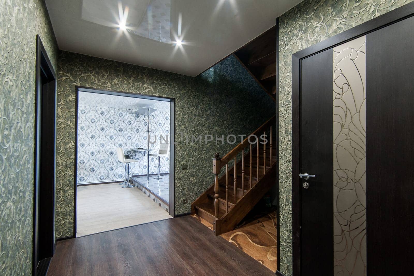 Russia, Moscow- May 17, 2019: interior room apartment. standard repair decoration in hostel