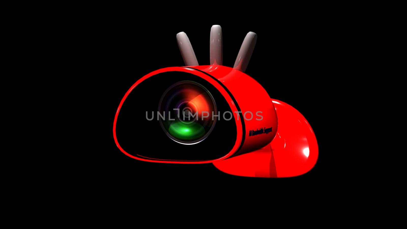 THe 3d rendering of Outdoor CCTV security cameras installed on whatever you want also support high Bandwidth for things monitor