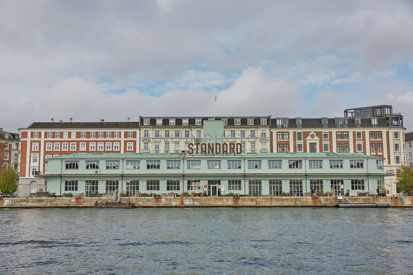 COPENHAGEN, DENMARK - SEPTEMBER 16, 2017: A restaurant complex "Standard"" on the Havnegade. Standard building (1937) is a former custom house and ferry terminal."