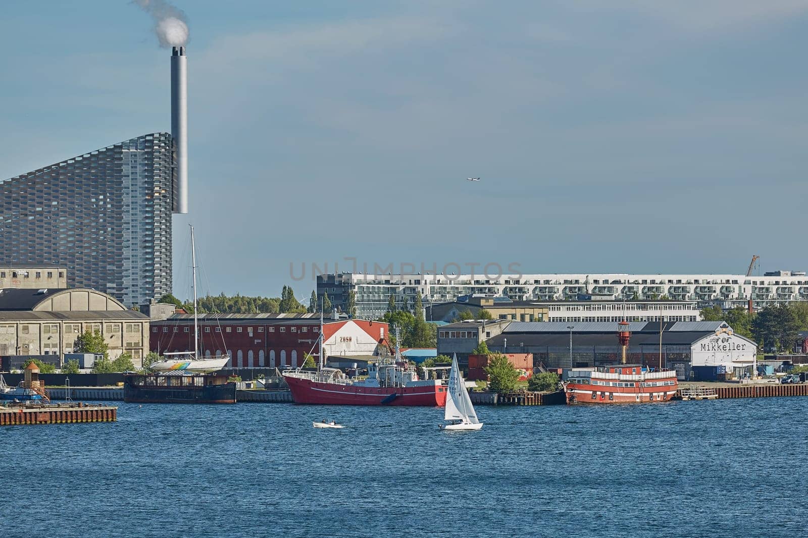 COPENHAGEN, DENMARK - MAY 25, 2017: Amager Bakke / Copenhill Waste-to-Energy Power Plant in Copenhagen. The rooftop ski area opens Friday 4 October 2019.