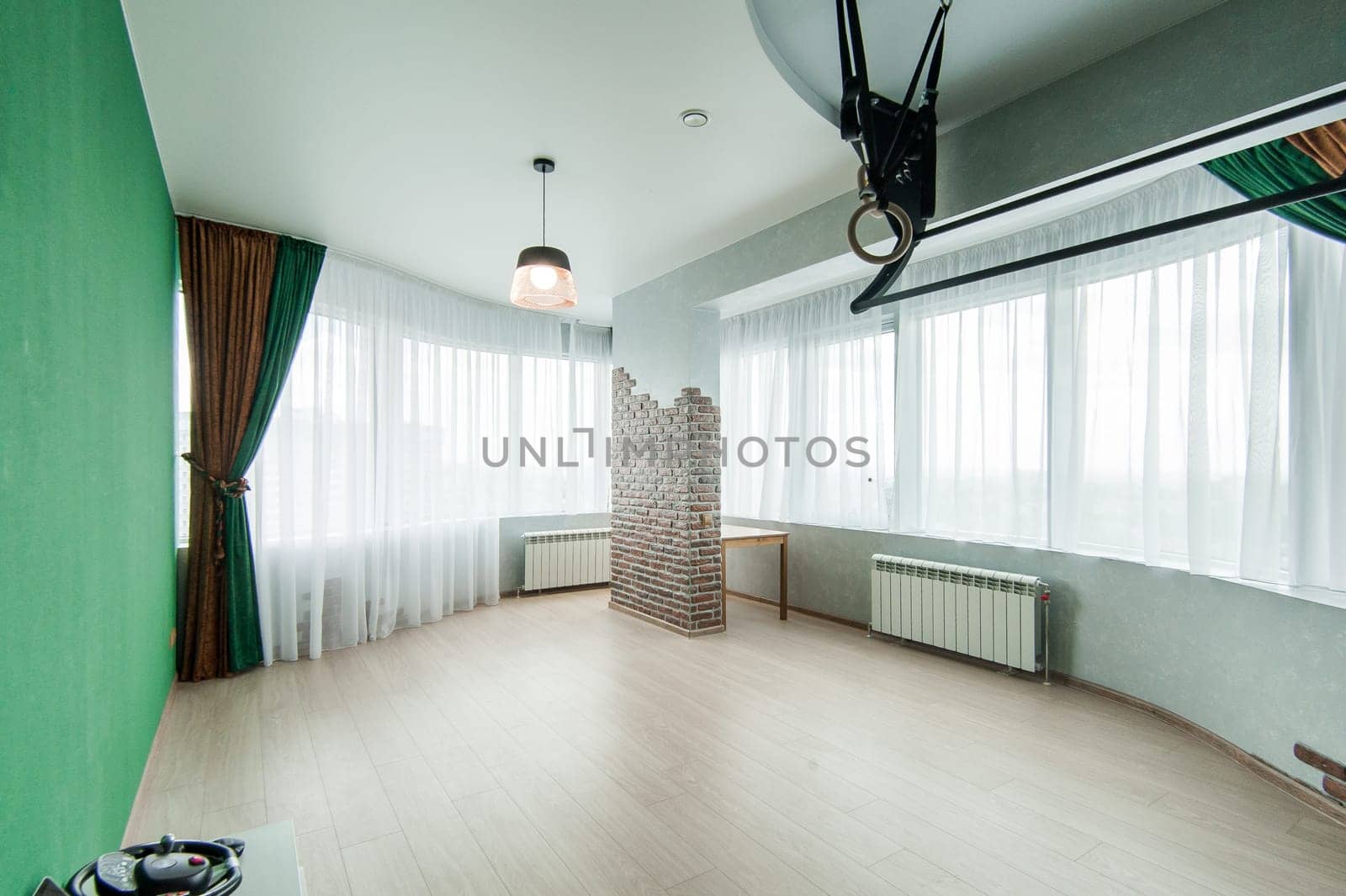 Russia, Moscow- May 20, 2019: interior room apartment. standard repair decoration in hostel