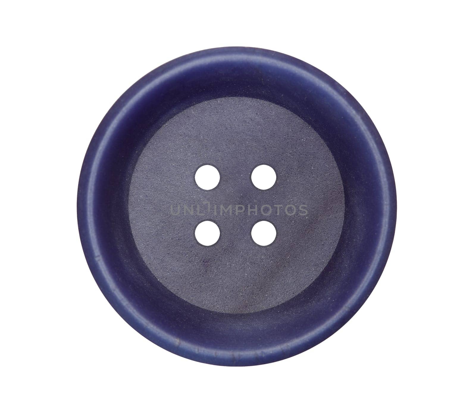 Detail of the button isolated on white background