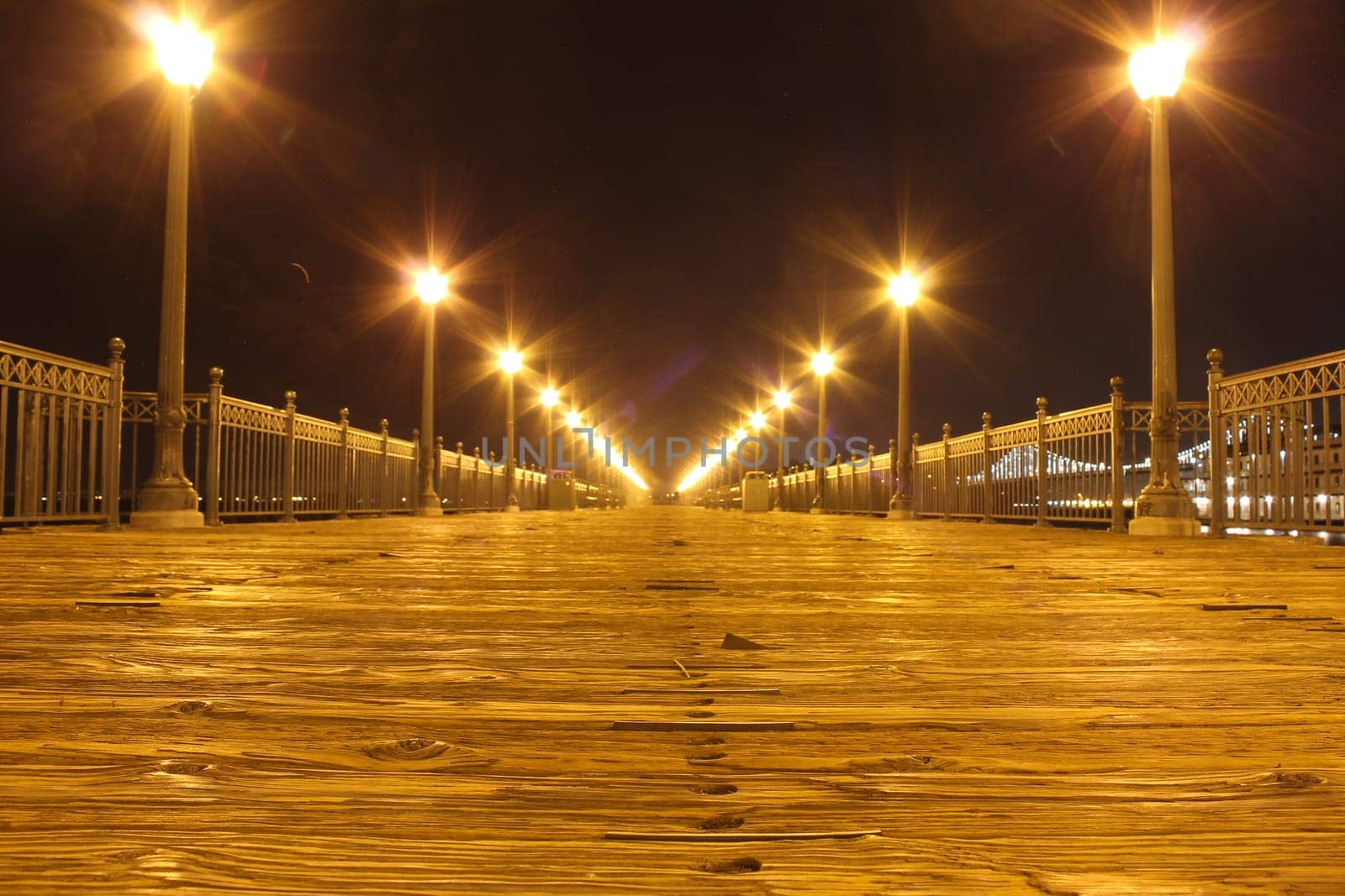 The pier during the night in San Francisco
