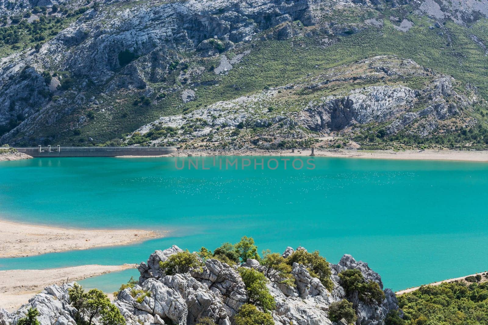 Fantastic views of the Embalse de Cuber in the Sierra de Tramuntana, Mallorca, Spain.