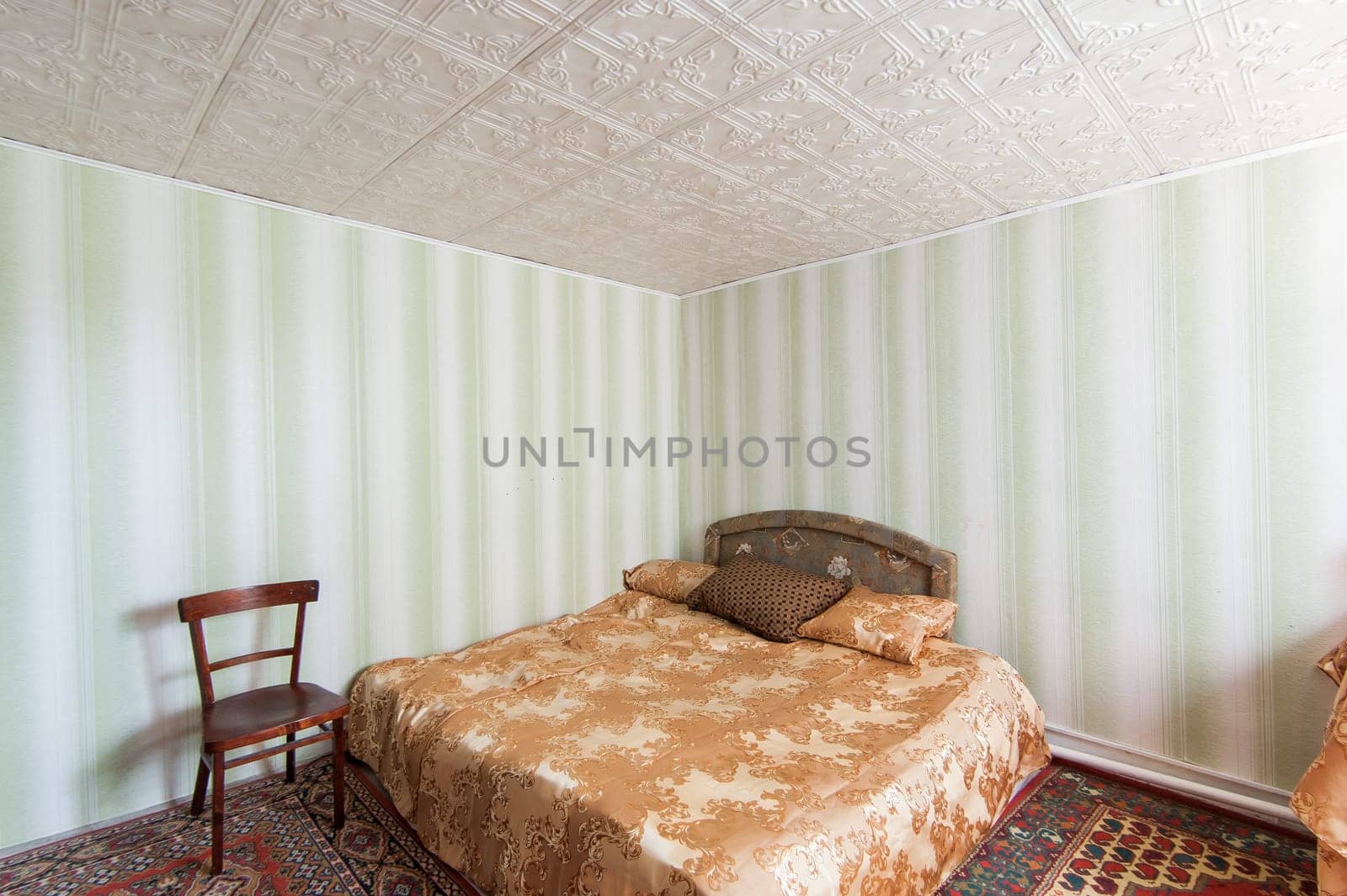 Russia, Moscow- May 29, 2019: interior room apartment. standard repair decoration in hostel