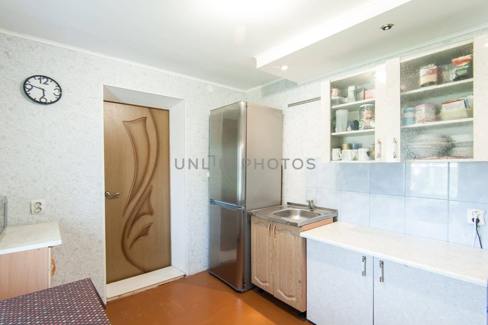 Russia, Moscow- May 29, 2019: interior room apartment. standard repair decoration in hostel