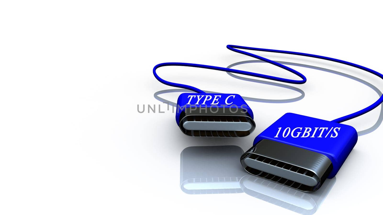 USB plug in a red plastic coating for adv or others purpose use