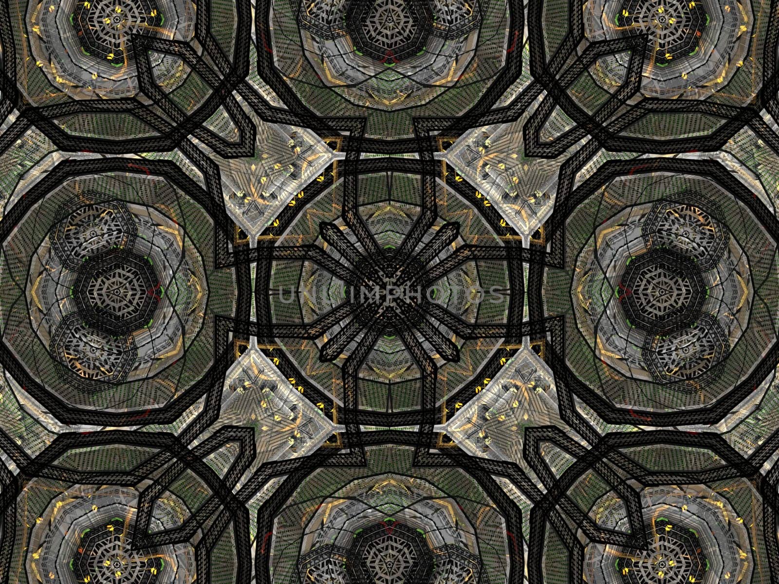 Ethnic pattern. Abstract kaleidoscope fabric design texture
