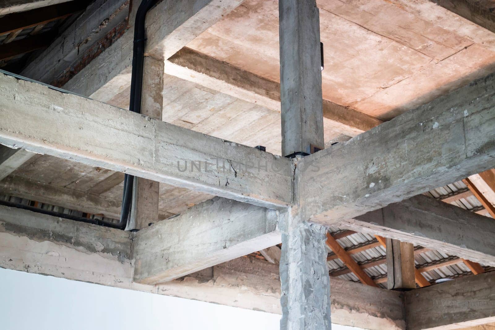 Interior of the renovated room in a new building, stock photo