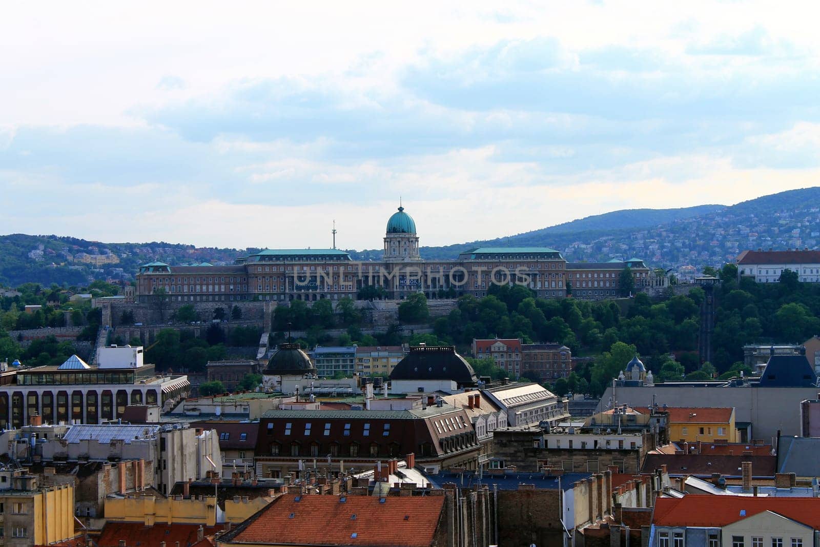 Panorama of the Budapest Castle in Hungary