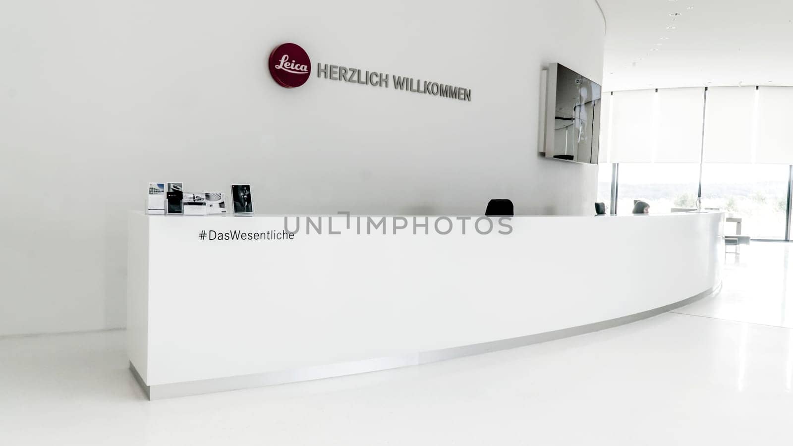 GERMANY, WETZLAR, 06 JULY 2019, Headquarters of the Leica Camera Company, opened in 2014, interior galleries