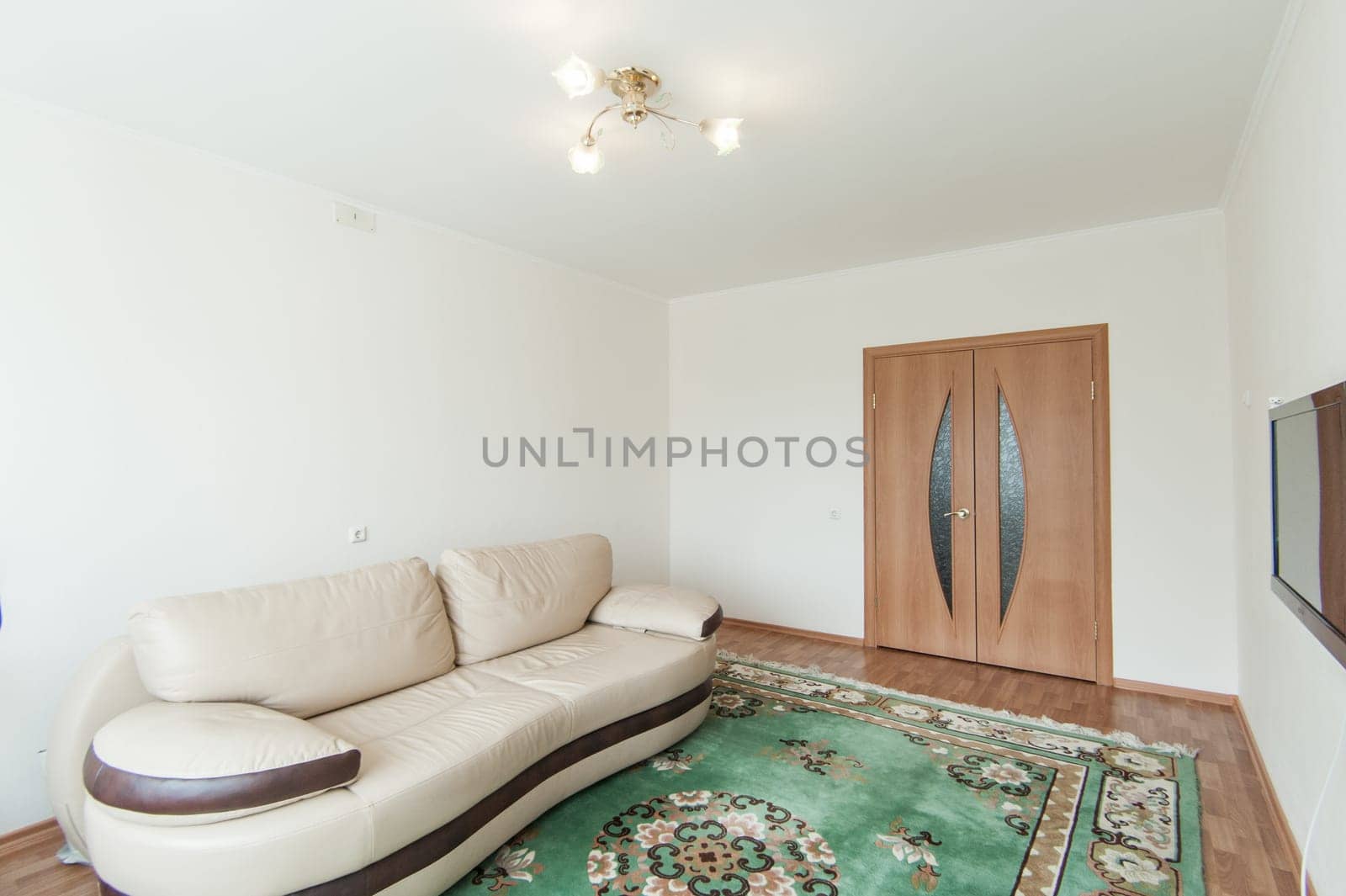 Russia, Moscow- June 05, 2019: interior room apartment. standard repair decoration in hostel