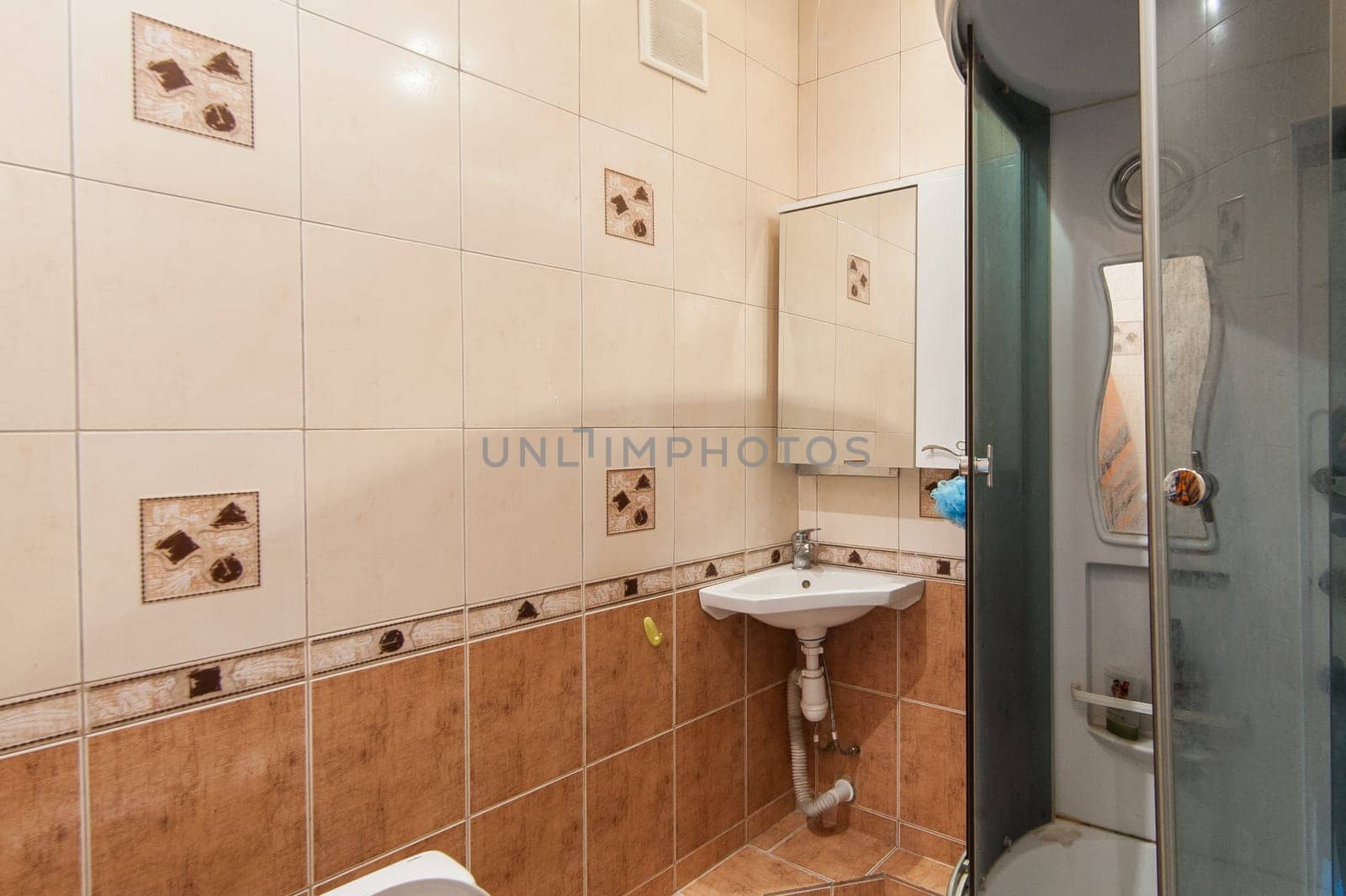 Russia, Moscow- June 06, 2019: interior room apartment. standard repair decoration in hostel