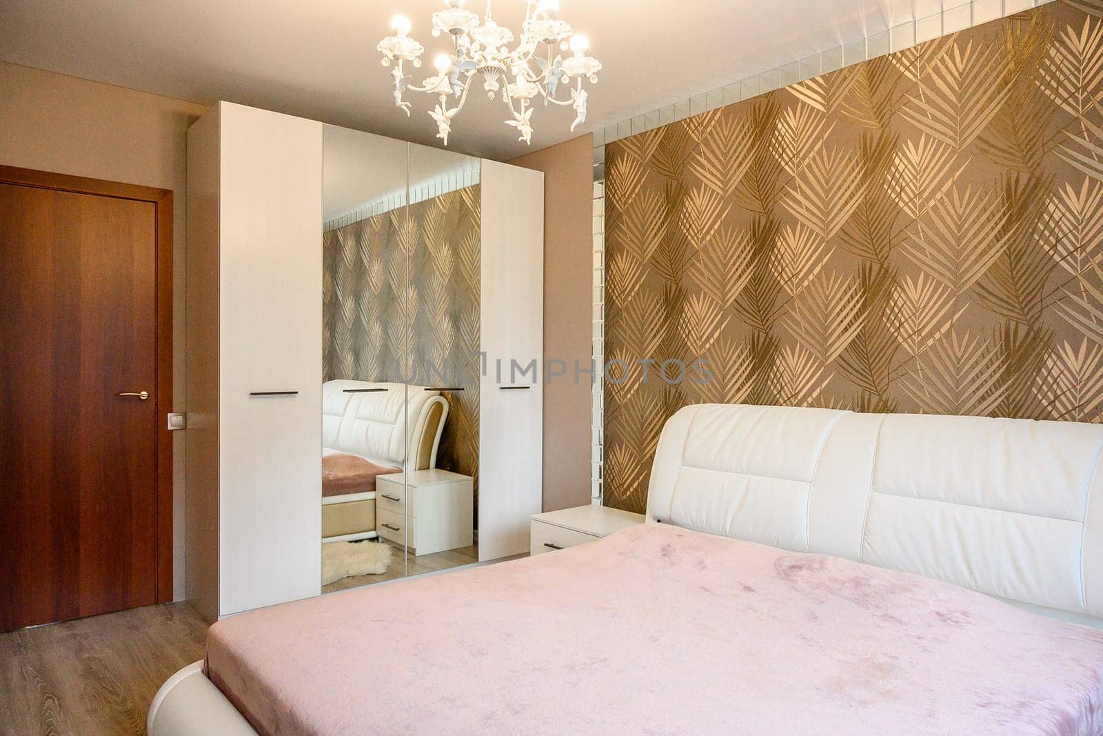 Russia, Moscow- June 10, 2019: interior room apartment. standard repair decoration in hostel