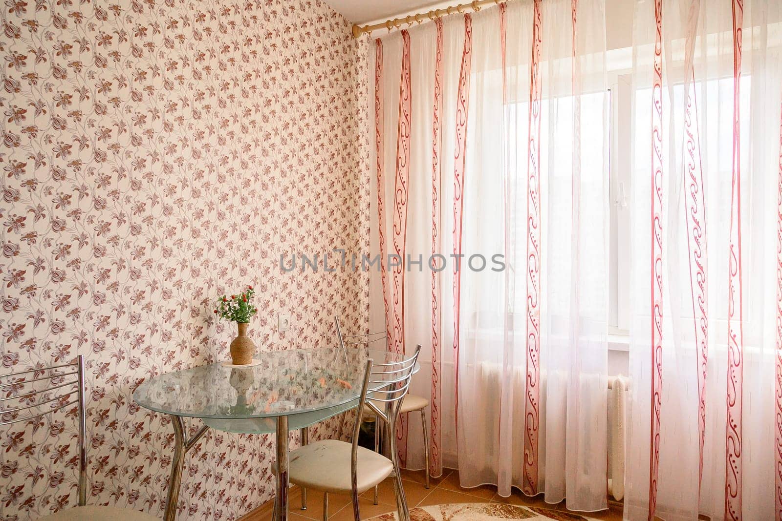 Russia, Moscow- June 10, 2019: interior room apartment. standard repair decoration in hostel