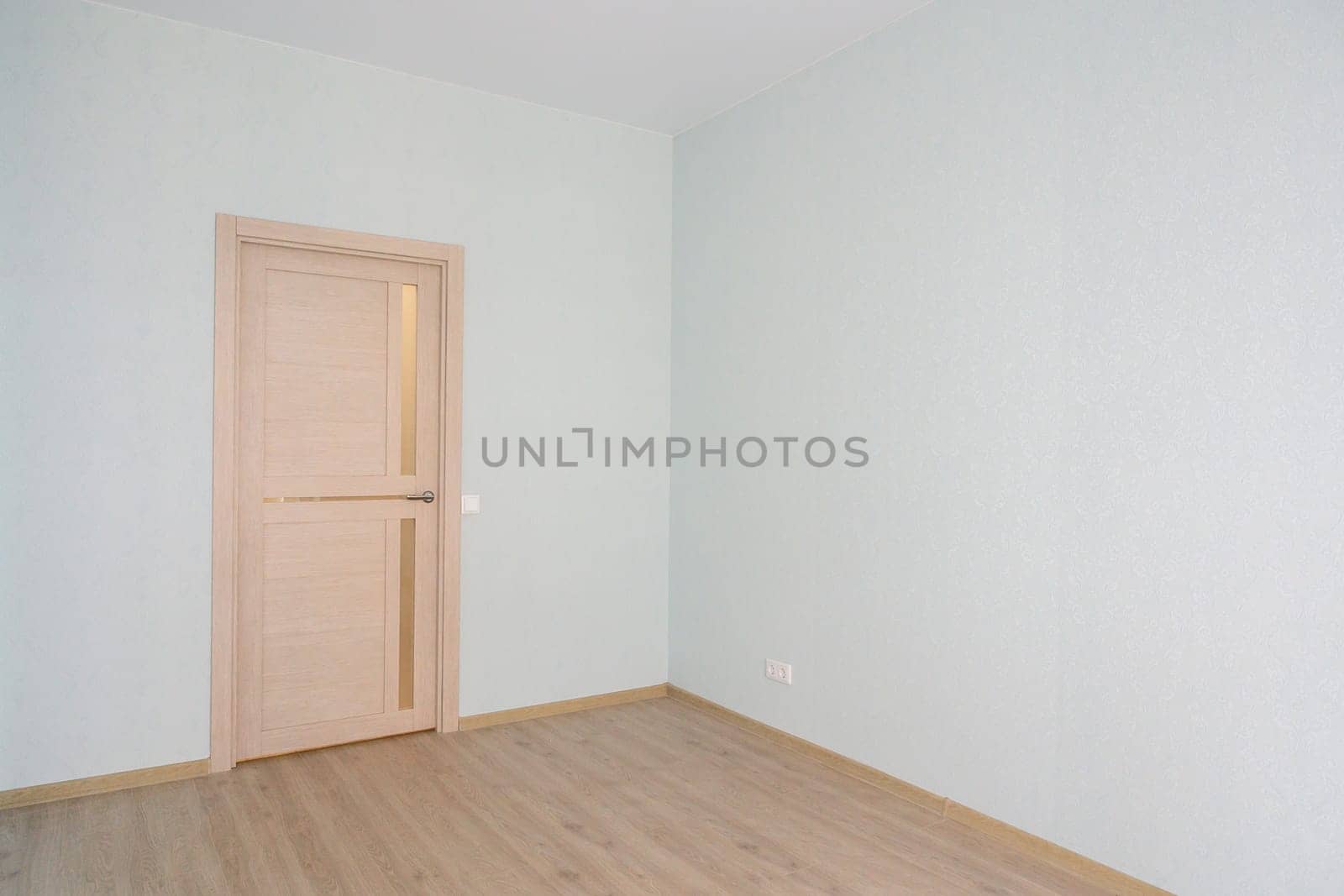 Russia, Moscow- June 10, 2019: interior room apartment. standard repair decoration in hostel. room doors, repair