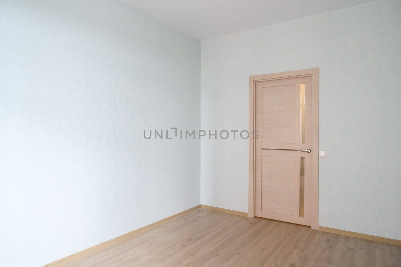 Russia, Moscow- June 10, 2019: interior room apartment. standard repair decoration in hostel. room doors, repair