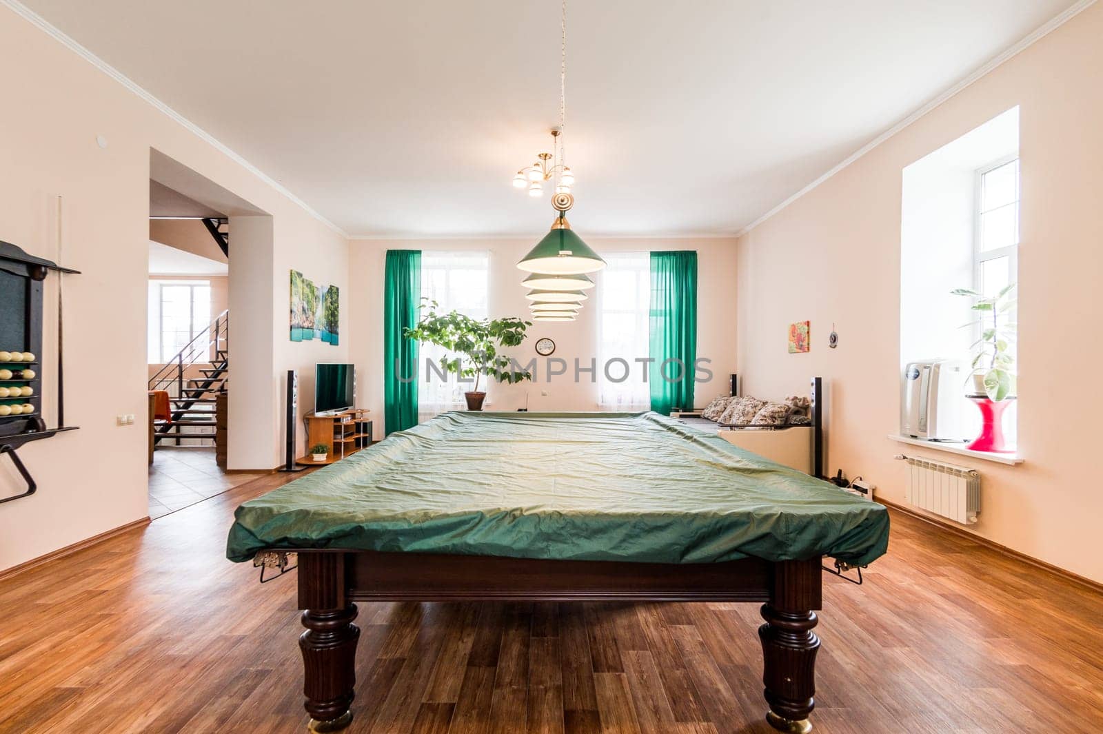Russia, Moscow- June 11, 2019: interior room apartment. standard repair decoration in hostel