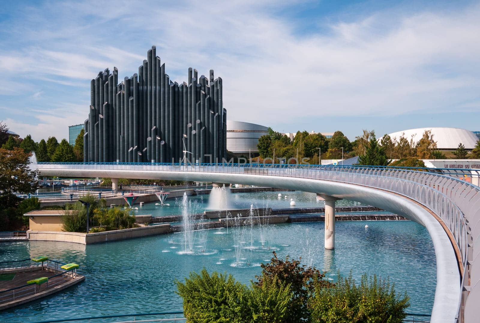 Poitiers, France - September 21 2010 : Futuroscope, view of the "magic carpet"""