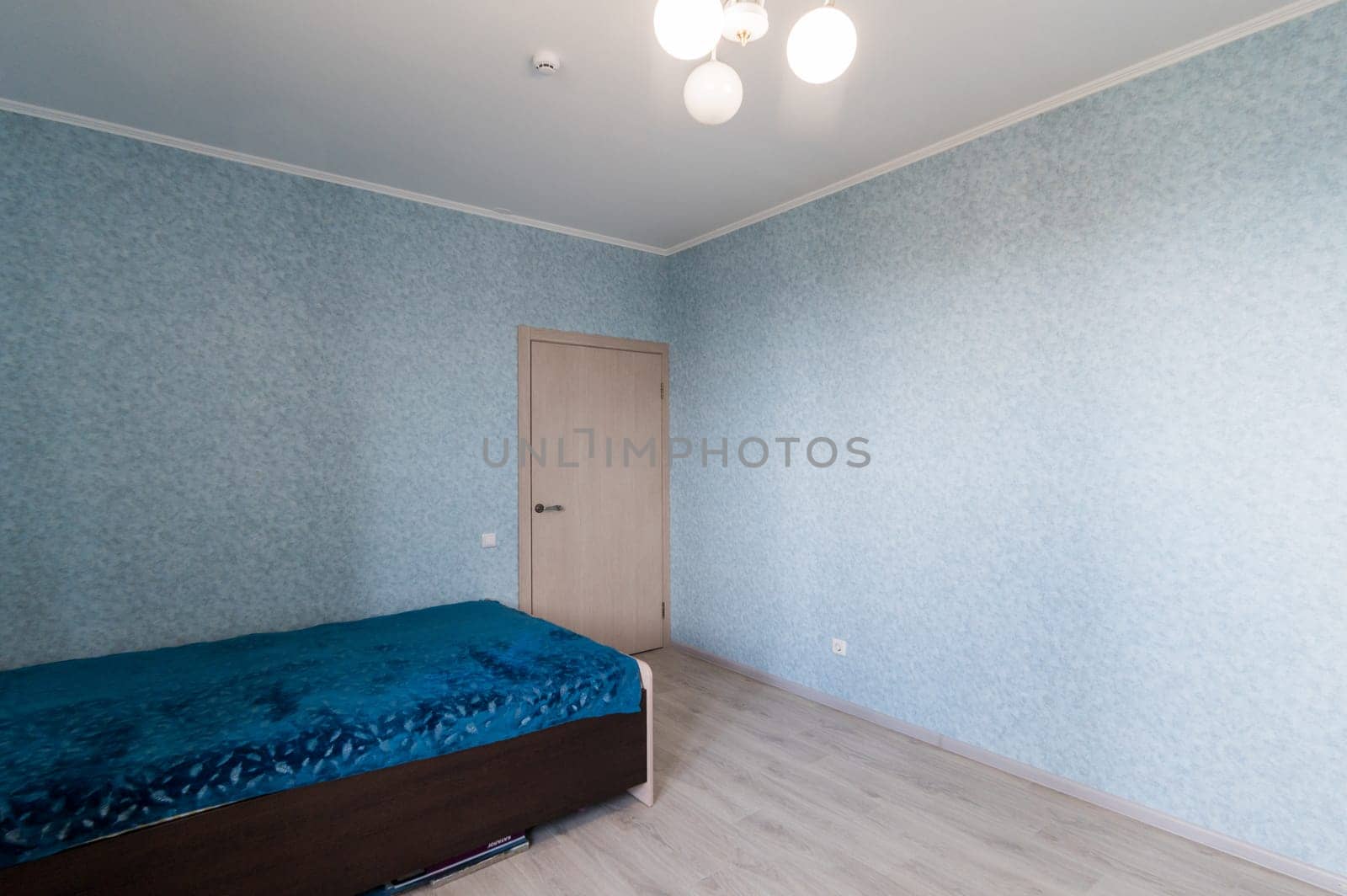 Russia, Moscow- June 11, 2019: interior room apartment. standard repair decoration in hostel