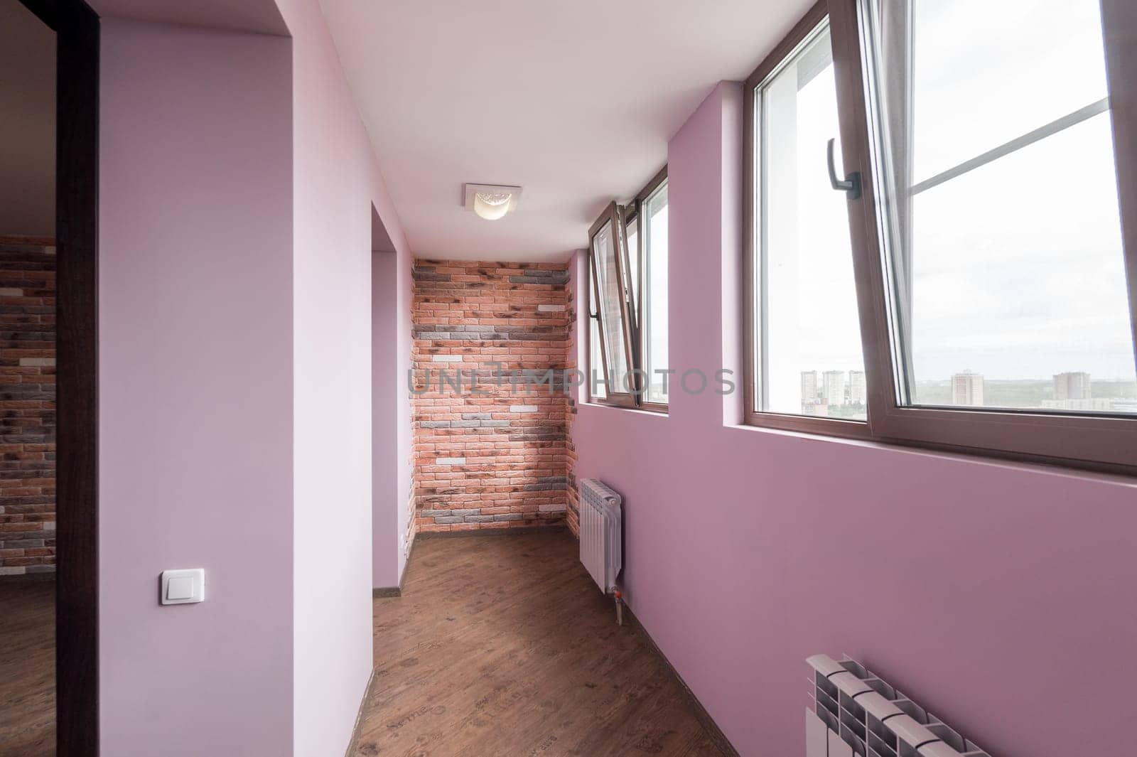 Russia, Moscow- June 11, 2019: interior room apartment. standard repair decoration in hostel