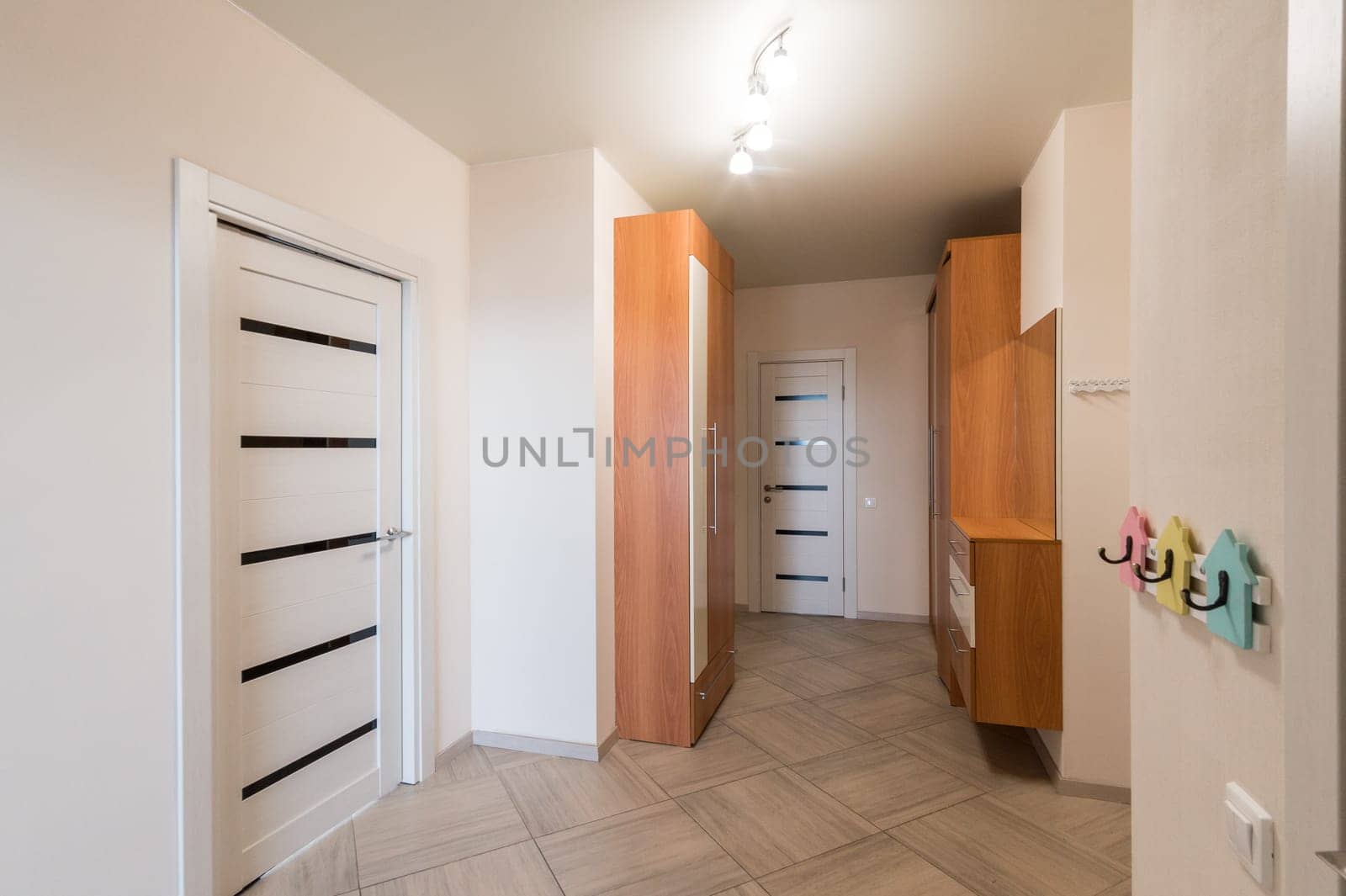 Russia, Moscow- June 11, 2019: interior room apartment. standard repair decoration in hostel